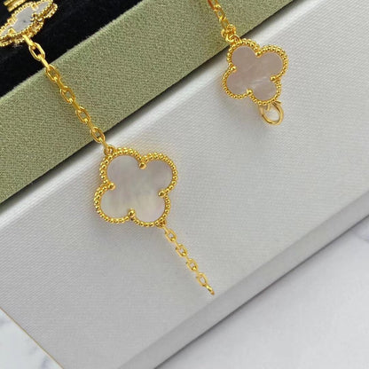 [Olivia Jewelry]MAGIC CLOVER MOP GOLD BRACELET 5 MOTIFS
