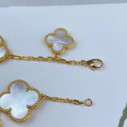 [Olivia Jewelry]MAGIC CLOVER MOP GOLD BRACELET 5 MOTIFS