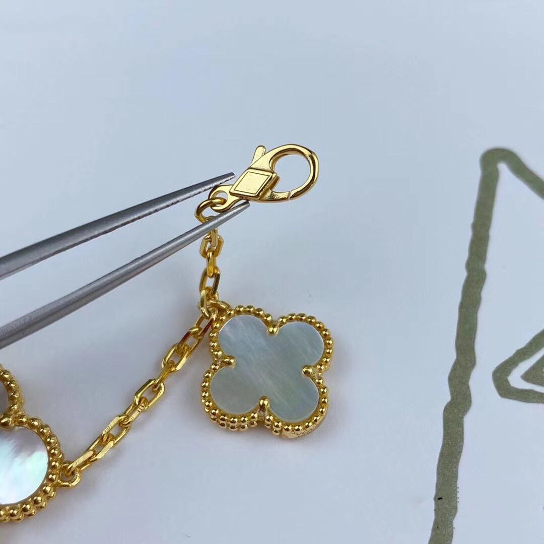 [Olivia Jewelry]MAGIC CLOVER MOP GOLD BRACELET 5 MOTIFS