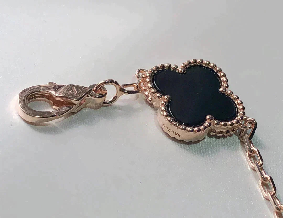 [Olivia JW]CLOVER 5 MOTIFS MULTICOLOR  BRACELET