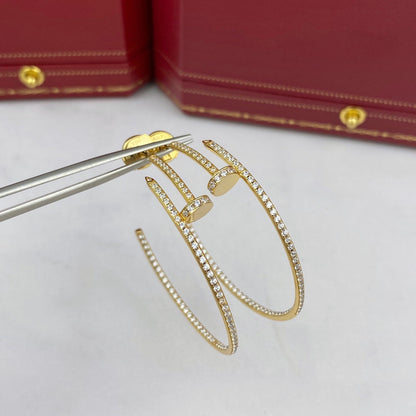 [Olivia Jewelry]JUSTE EARRINGS FULL DIAMONDS 1.8MM