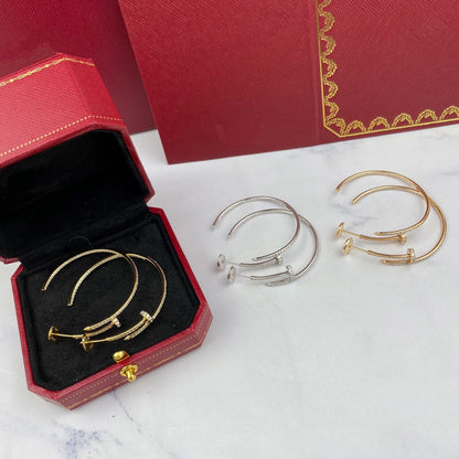 [Olivia Jewelry]JUSTE EARRINGS FULL DIAMONDS 1.8MM