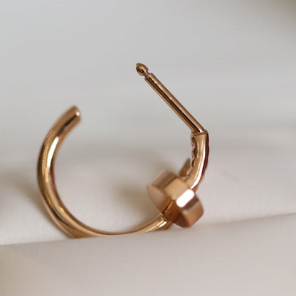 [Olivia Jewelry]JUSTE EARRINGS PINK GOLD