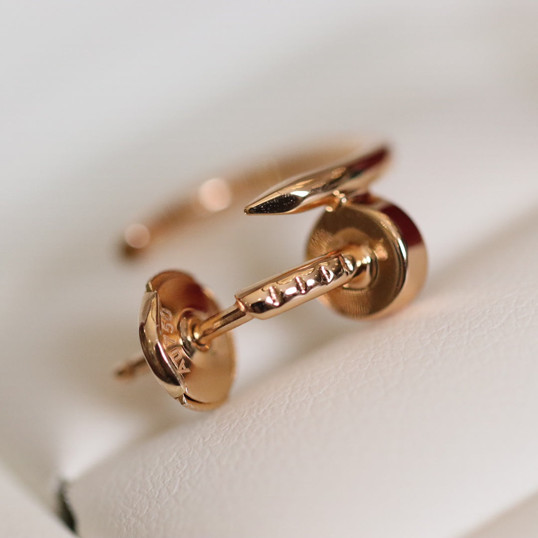 [Olivia Jewelry]JUSTE EARRINGS PINK GOLD