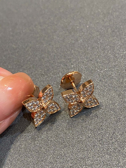 [Olivia Jewelry]STAR BLOSSOM STUD DIAMONDS EARRINGS