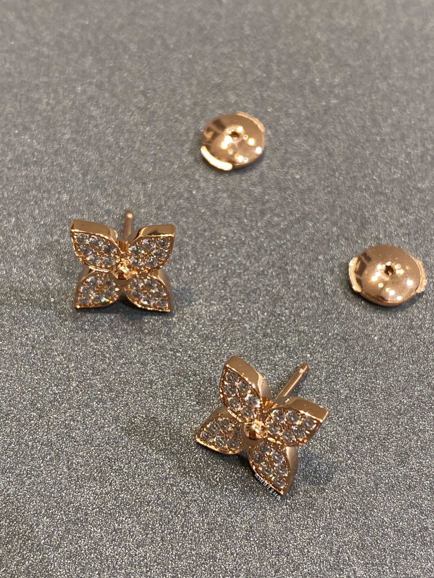 [Olivia Jewelry]STAR BLOSSOM STUD DIAMONDS EARRINGS