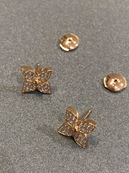 [Olivia Jewelry]STAR BLOSSOM STUD DIAMONDS EARRINGS