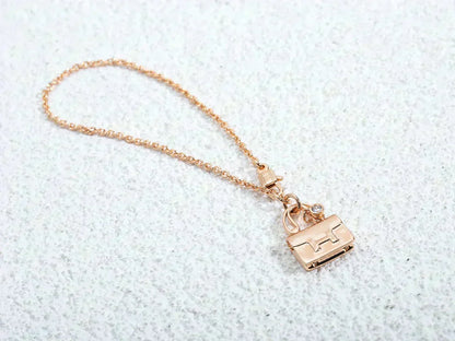 [Elitejewels] AMULETT ANHÄNGER ROSÉGOLD HALSKETTE