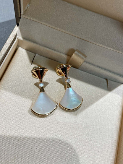[OLIVIA]DREAM MOP 1 DIAMOND EARRINGS