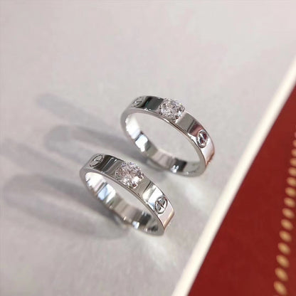 [Olivia Jewelry]LOVE RING 3.6MM 1 BIG DIAMOND