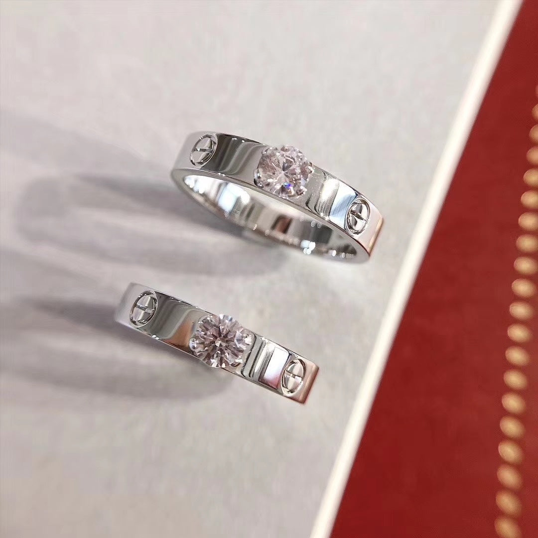 [Olivia Jewelry]LOVE RING 3.6MM 1 BIG DIAMOND