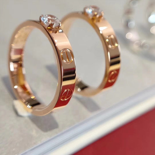 [Olivia Jewelry]LOVE RING 3.6MM 1 BIG DIAMOND