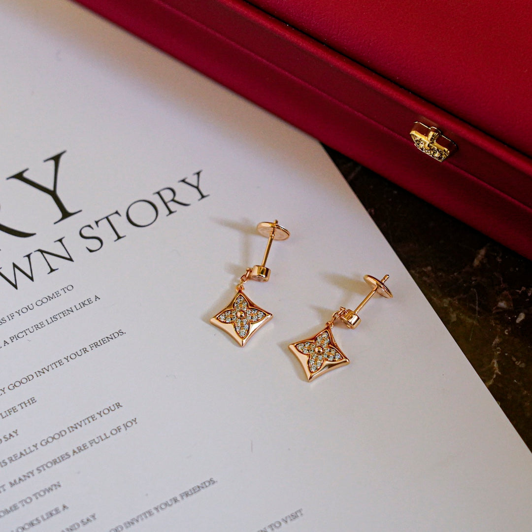 [Olivia Jewelry]STAR DIAMONDS EARRINGS GOLD