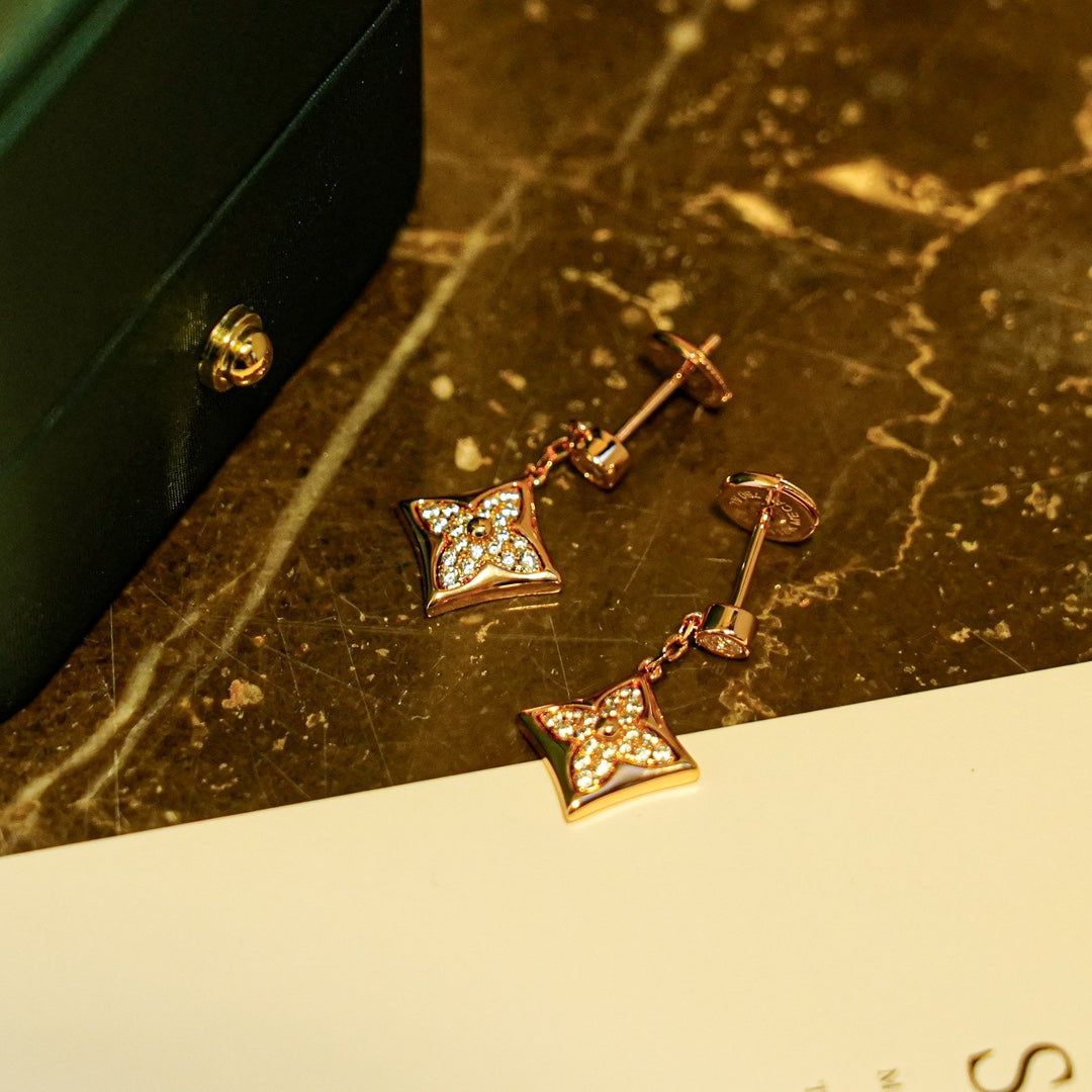 [Olivia Jewelry]STAR DIAMONDS EARRINGS GOLD