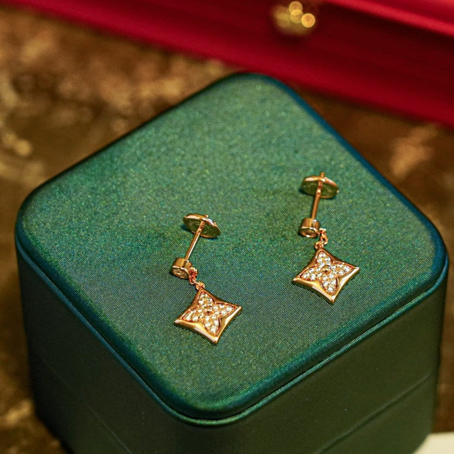 [Olivia Jewelry]STAR DIAMONDS EARRINGS GOLD