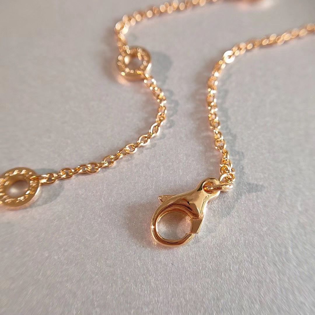 [OLIVIA]ZERO 1 NECKLACE PINK GOLD
