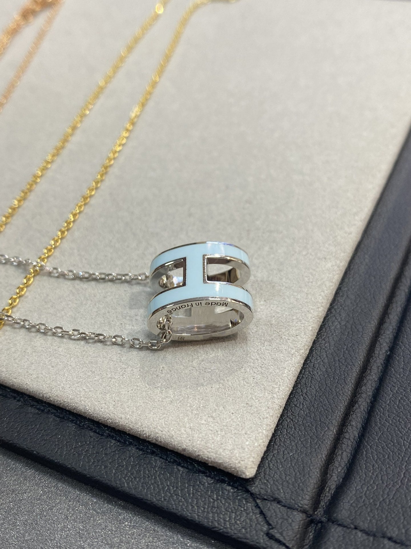 [Elitejewels] POP ​​H HELLBLAU HALSKETTE