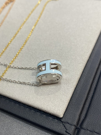 [Elitejewels] POP ​​H HELLBLAU HALSKETTE