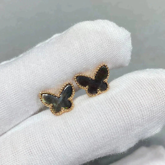 [Olivia Jewelry]BUTTERFLY DARK MOP  EARRINGS