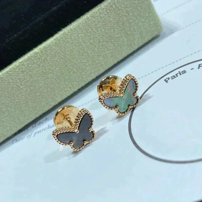 [Olivia Jewelry]BUTTERFLY DARK MOP  EARRINGS