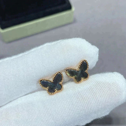 [Olivia Jewelry]BUTTERFLY DARK MOP  EARRINGS