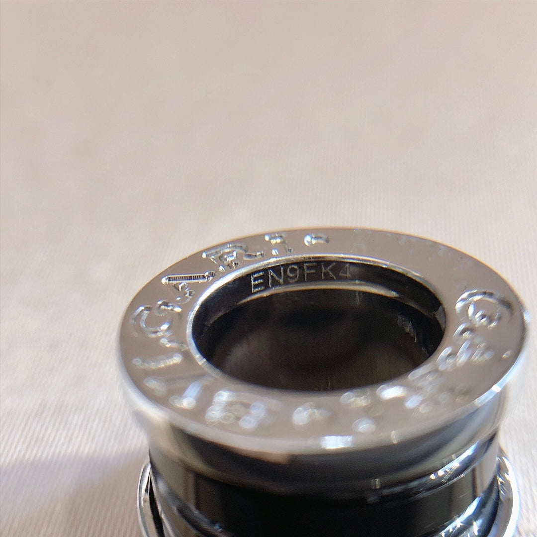 [OLIVIA]ZERO 1 BLACK CERAMIC SILVER NECKLACE