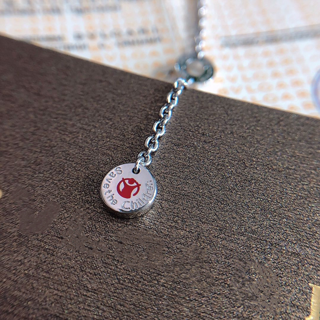 [OLIVIA]ZERO 1 BLACK CERAMIC SILVER NECKLACE