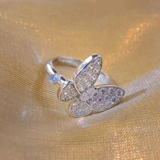 [Olivia Jewelry]BUTTERFLY DIAMOND RING
