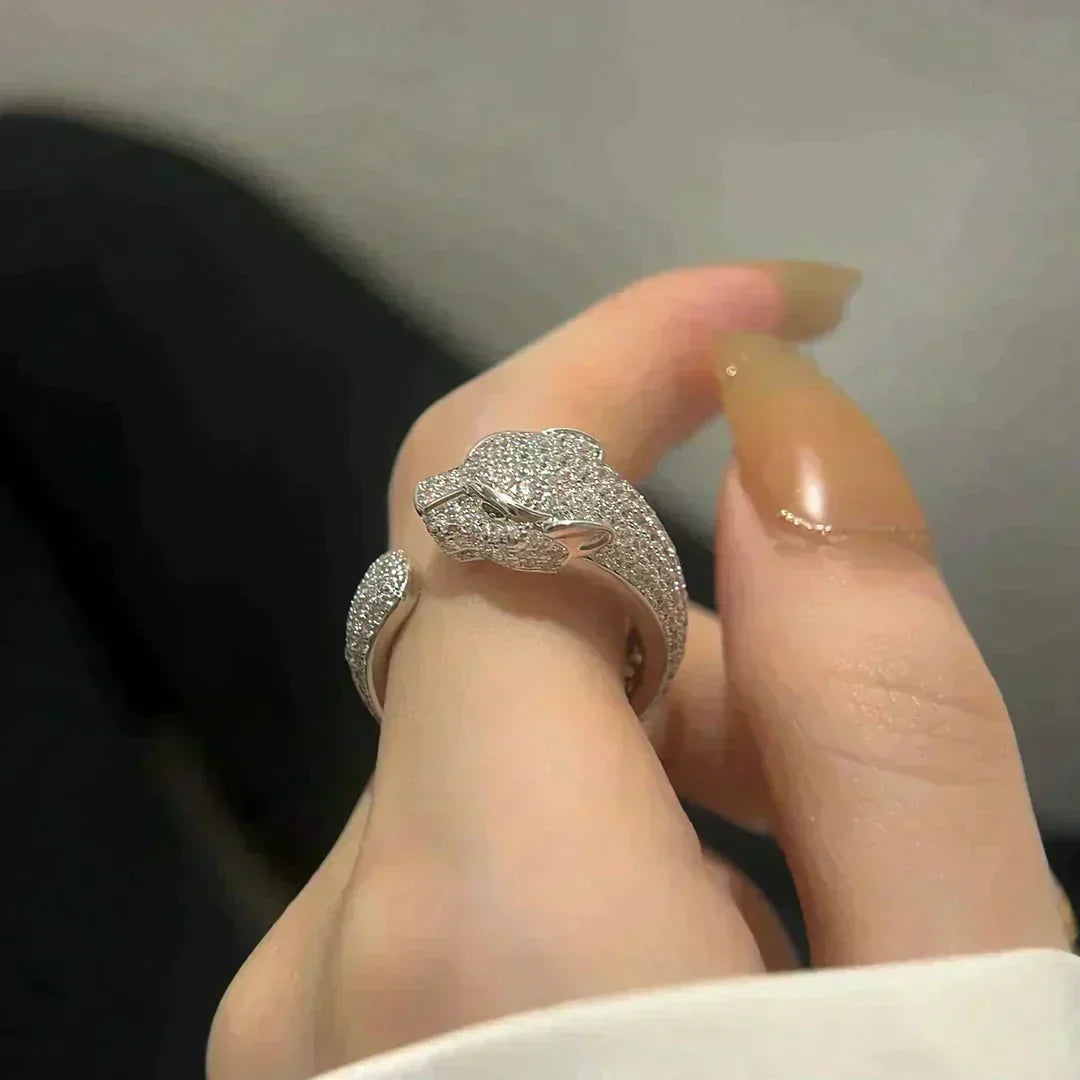 [Olivia Jewelry]PANTHERE 5.5MM ALL DIAMOND RING