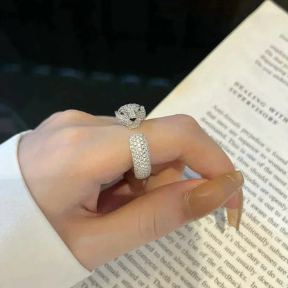 [Olivia Jewelry]PANTHERE 5.5MM ALL DIAMOND RING