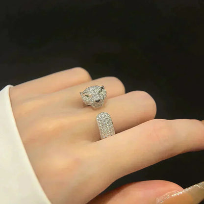 [Olivia Jewelry]PANTHERE 5.5MM ALL DIAMOND RING
