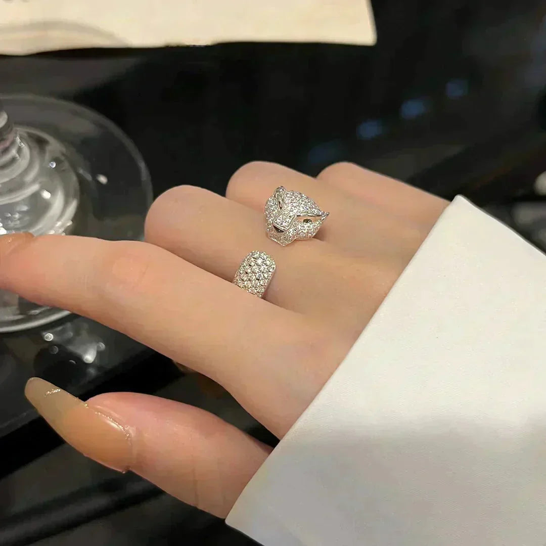 [Olivia Jewelry]PANTHERE 5.5MM ALL DIAMOND RING