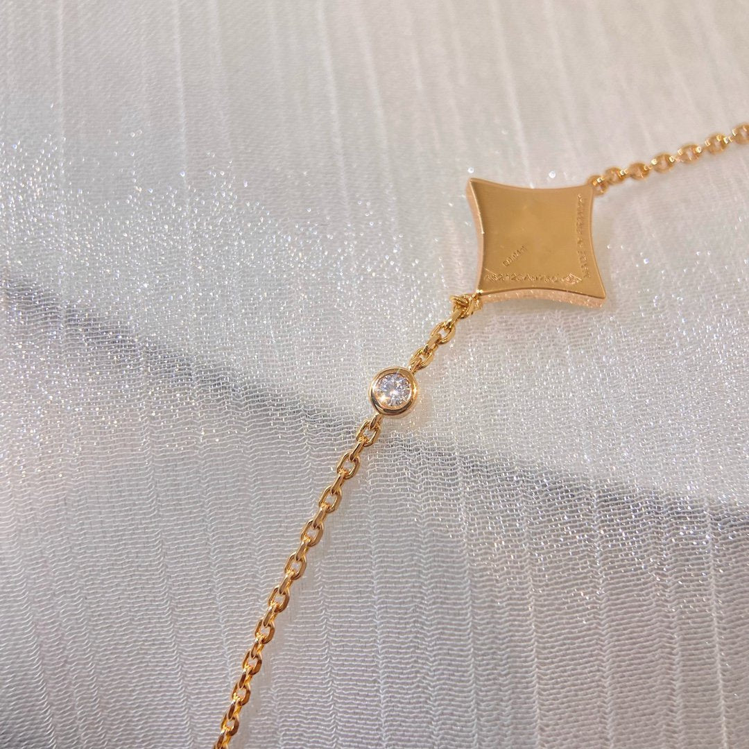 [Olivia Jewelry]COLOR STAR CARNELIAN PINK GOLD DIAMOND BRACELET