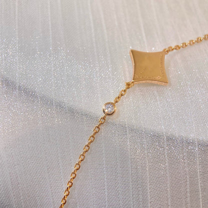 [Olivia Jewelry]COLOR STAR CARNELIAN PINK GOLD DIAMOND BRACELET