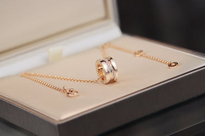 [AURORA]ZERO 1 PINK GOLD DIAMOND NECKLACE
