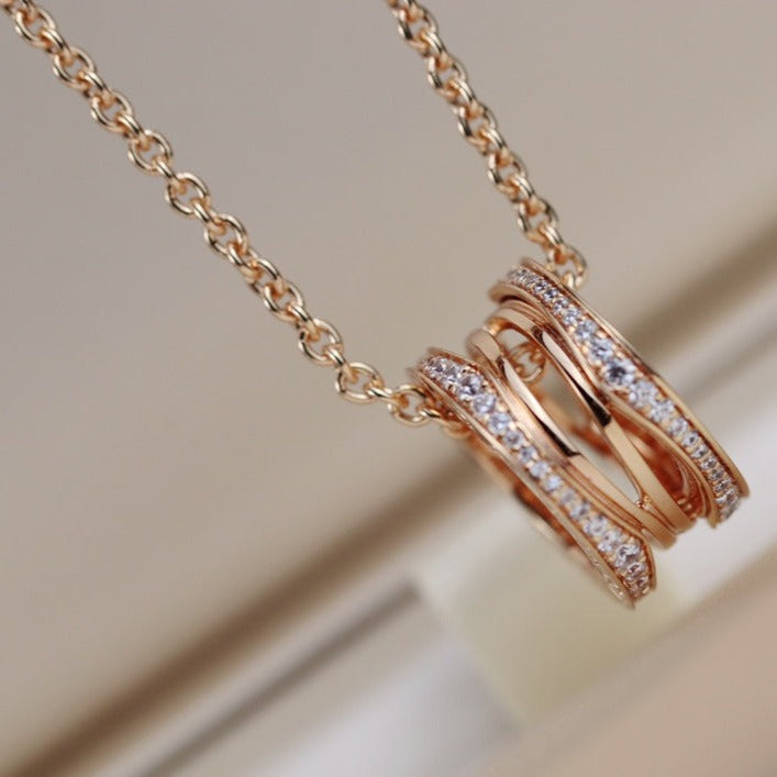[OLIVIA]ZERO 1 PINK GOLD NECKLACE