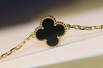 [Olivia Jewelry]CLOVER 20 MOTIFS ONYX ROSE GOLD