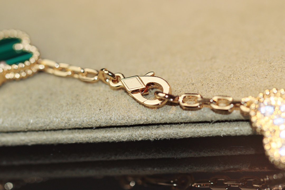 [Olivia Jewelry]CLOVER 20 MOTIFS ONYX ROSE GOLD