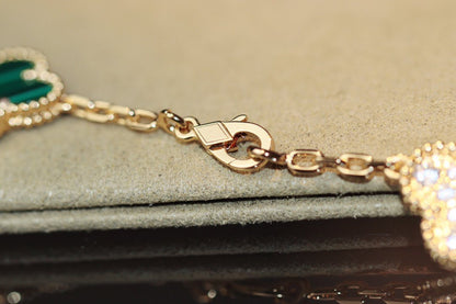 [Olivia Jewelry]CLOVER 20 MOTIFS ONYX ROSE GOLD