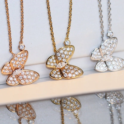 [Olivia Jewelry]BUTTERFLY DIAMOND NECKLACE