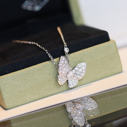 [Olivia Jewelry]BUTTERFLY DIAMOND NECKLACE