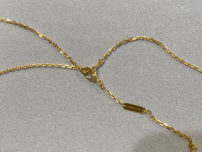 [Olivia Jewelry]CLOVER 25MM NECKLACE GOLD CARNELIAN