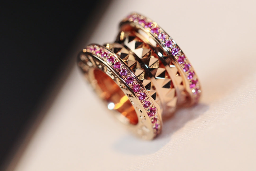 [AURORA]ZERO 1 ROCK PINK GOLD PINK DIAMOND NECKLACE