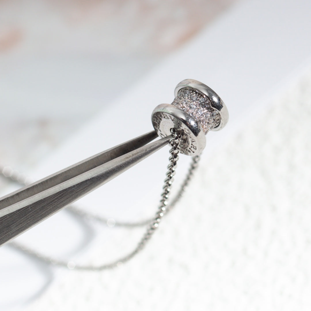 [OLIVIA]ZERO 1 SILVER DIAMOND NECKLACE