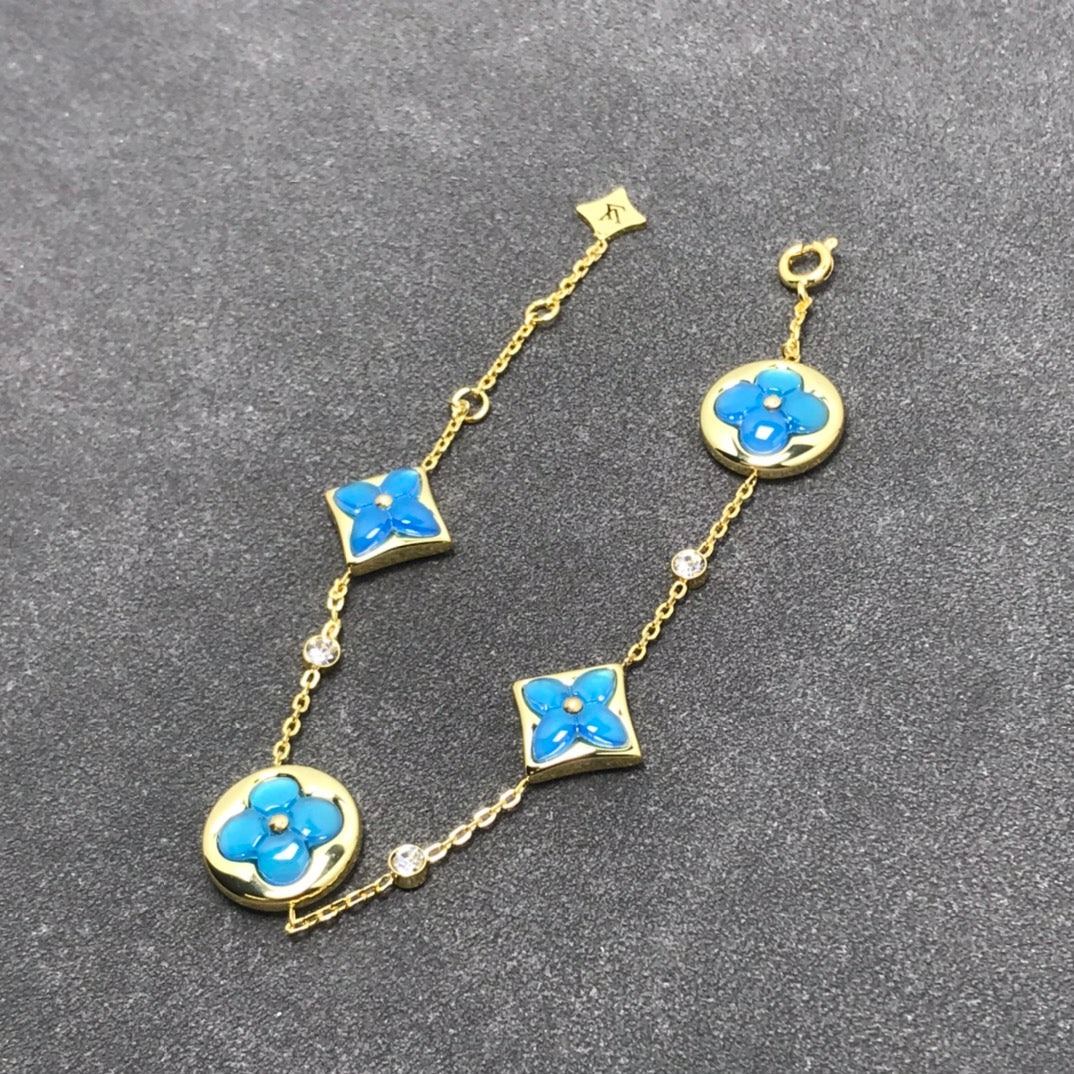 [Olivia Jewelry]STAR AND SUN TURQUOISE 4 MOTIFS 3 DIAMONDS