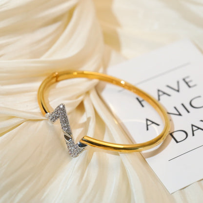 [Olivia Jewelry]VOLTE UPSITE DOWN GOLD DIAMOND BRACELET
