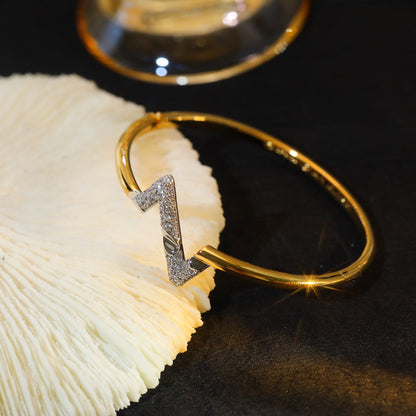 [Olivia Jewelry]VOLTE UPSITE DOWN GOLD DIAMOND BRACELET