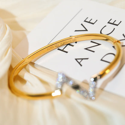 [Olivia Jewelry]VOLTE UPSITE DOWN GOLD DIAMOND BRACELET