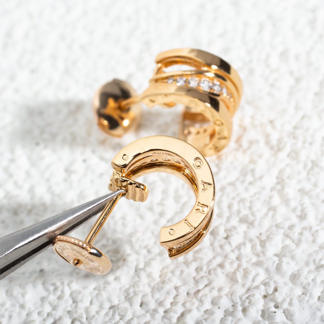 [AURORA]ZERO 1 PINK GOLD DIAMONDS EARRINGS