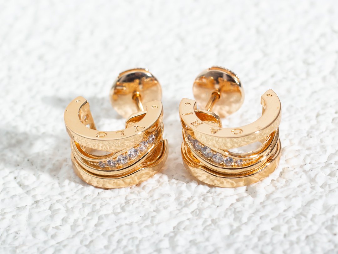 [OLIVIA]ZERO 1 PINK GOLD DIAMONDS EARRINGS